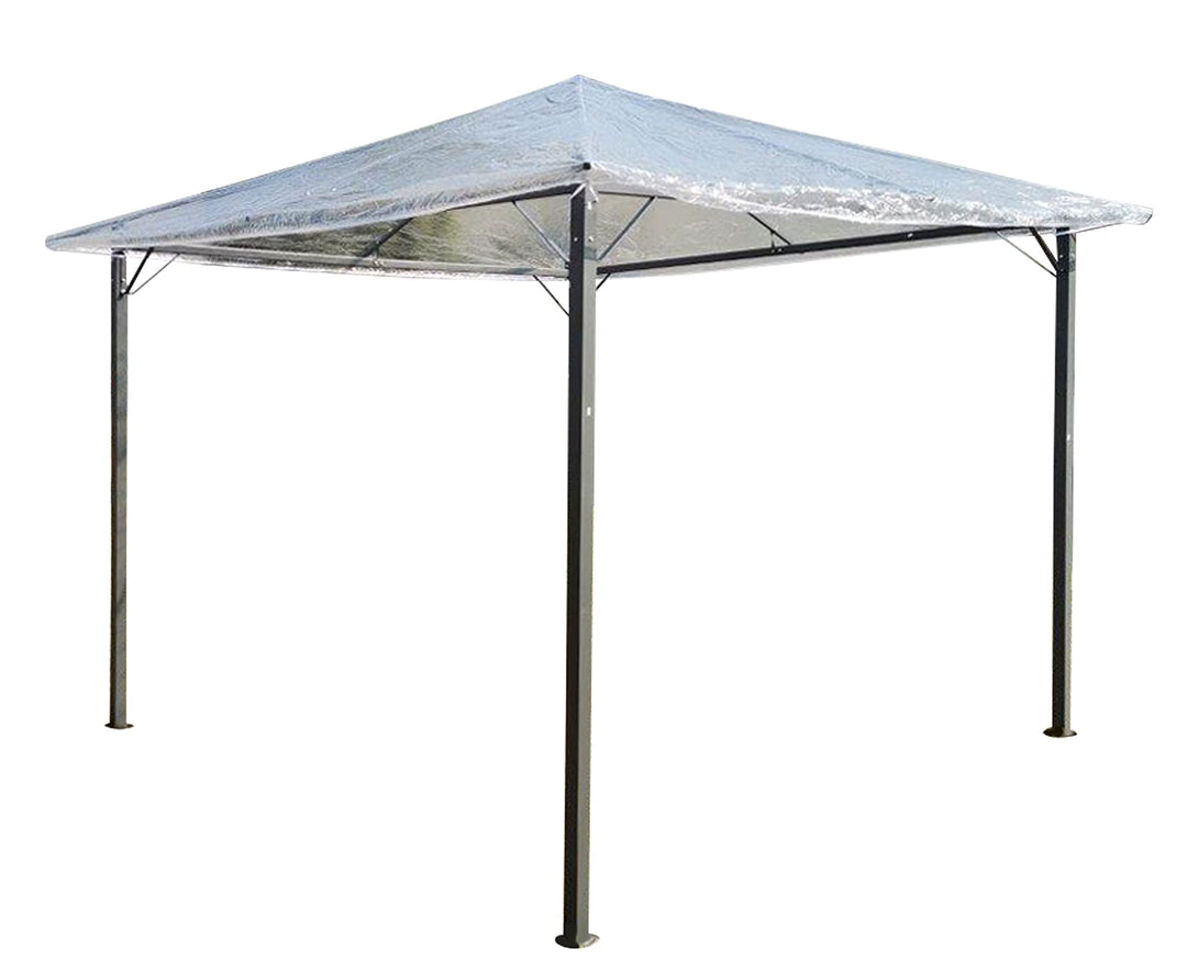 QUICK STAR Pavillon Schutzhaube 3x3m Nizza Wasserdicht Transparent 3 x 3 m ohne Volant, 3 x 3 m ohne