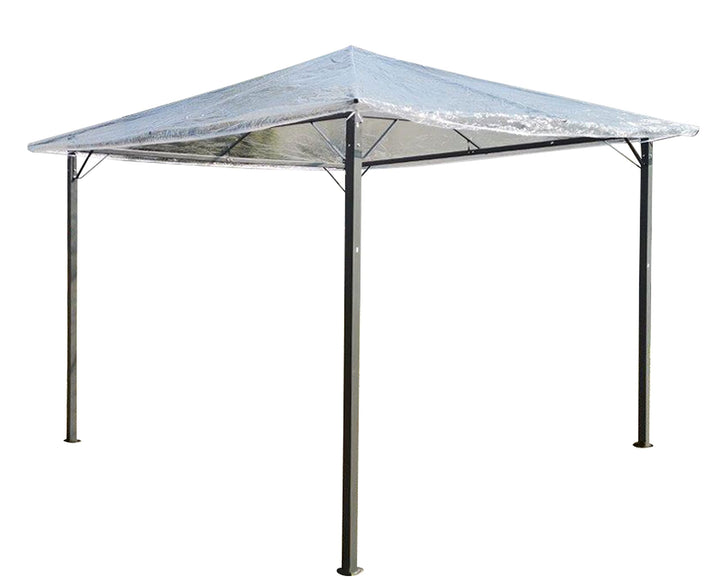 QUICK STAR Pavillon Schutzhaube 3x3m Nizza Wasserdicht Transparent 3 x 3 m ohne Volant, 3 x 3 m ohne
