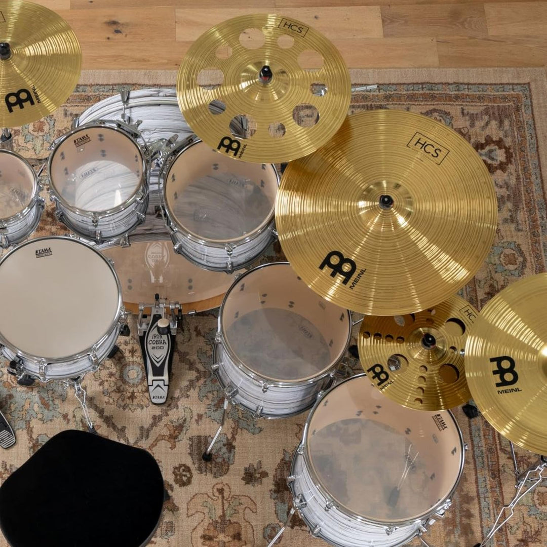 Meinl Cymbals HCS Ride 22 Zoll (Video) Schlagzeug Becken (55,88cm) Messing, Traditionelles Finish (H