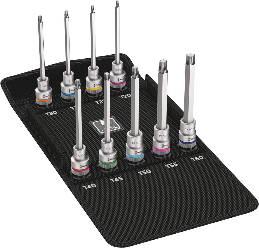 Wera 8767 C TORX HF 3 Zyklop Bitnuss-Satz mit Haltefunktion, 6-teilig, 1 Stück, 05004212001, 140 mm