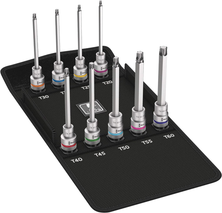 Wera 8767 C TORX HF 3 Zyklop Bitnuss-Satz mit Haltefunktion, 6-teilig, 1 Stück, 05004212001, 140 mm