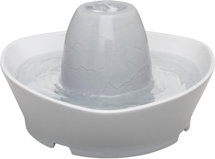 PetSafe Keramik-Trinkbrunnen Streamside, Für Katzen und kleine Hunde geeignet, Leiser Betrieb, 1,8 L
