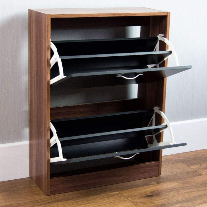 Vida Designs Schuhschrank mit 2 Schubladen, Schrank, Schuhaufbewahrung, Organizer, herunterziehbares