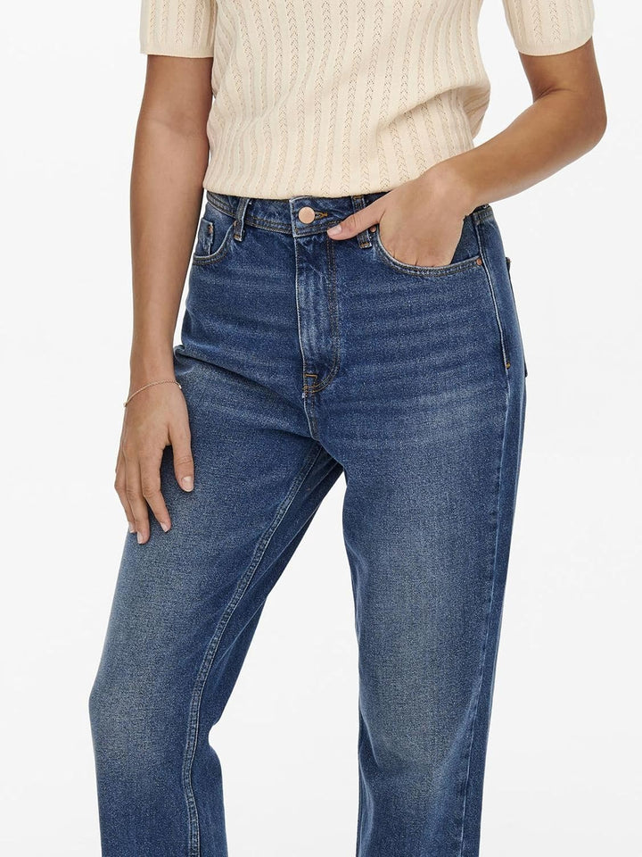 JdY Damen Jdydichte Hw Wide Db DNM Noos Jeans S / 32L Dark Blue Denim, S / 32L Dark Blue Denim