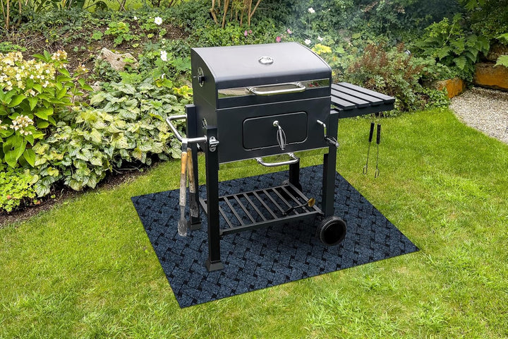 VECTRA Grillschutzmatte für Terrasse, draussen - blau 140x200 cm Vectra Blau 140x200 cm, Vectra Blau