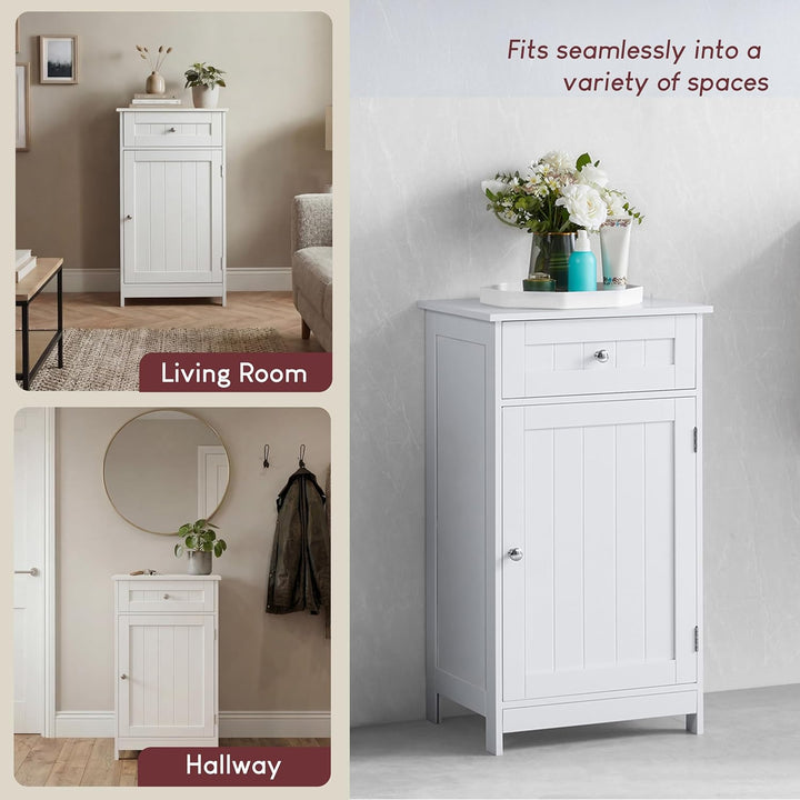 Bath Vida priano Badezimmer Schrank 1 Tür 1 Schublade bodenstehend Unterschrank Schublade Aufbewahru