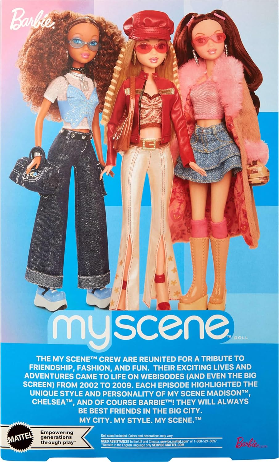 Barbie Signature My Scene Puppe und Accessoires, Barbie im von der Jahrtausendwende inspirierten Ou