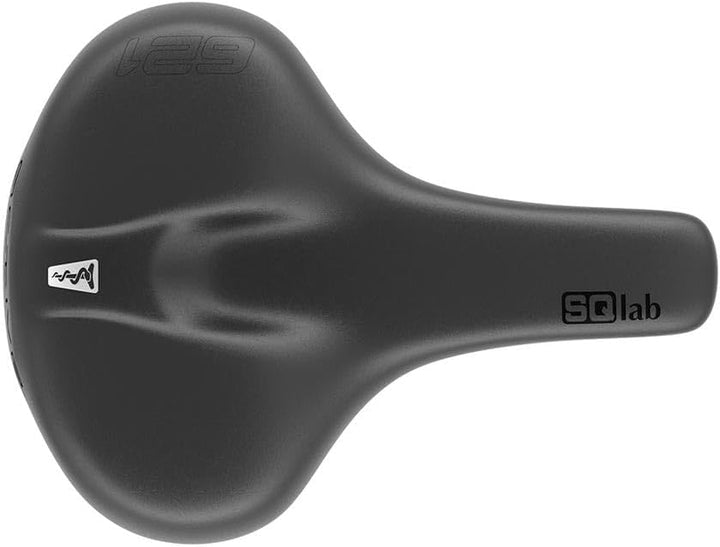 SQlab Unisex – Erwachsene 621 M-d Active 2.1 Fahrradsattel 21 cm Schwarz, 21 cm Schwarz