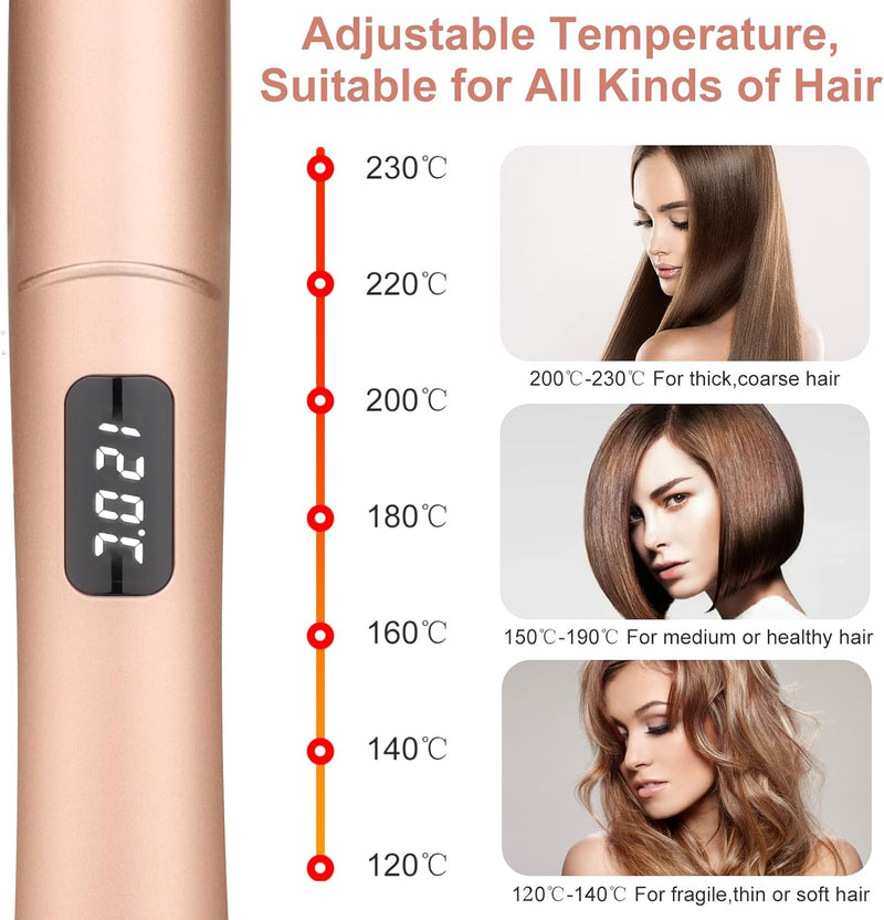 Glätteisen Locken und Glätten 2 in 1 SWORCHI Haarglätter Lockenstab Ceramic Hair Straightener für La