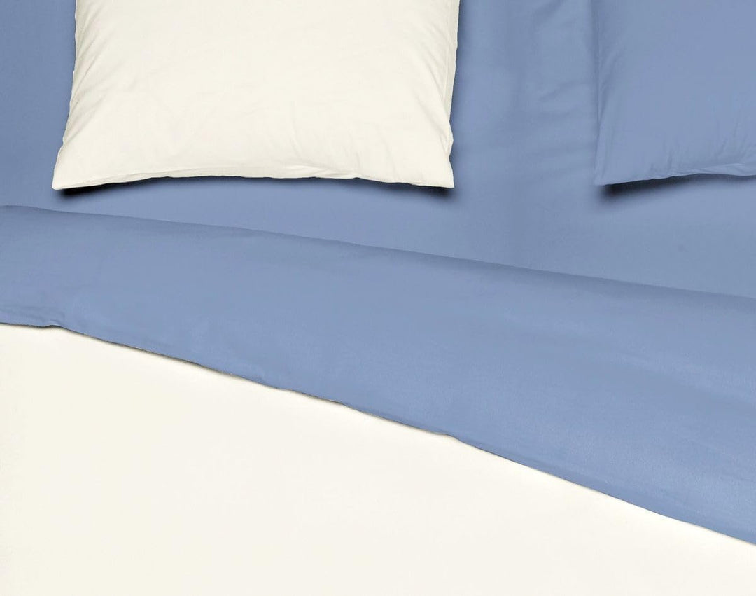 MISTRAL HOME Uni Einfarbig Wende Bettwäsche Edel Perkal 100% Ägyptische Baumwolle, Farbe:Pristine-So