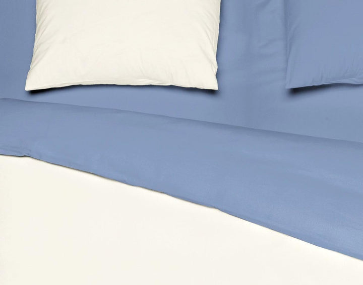 MISTRAL HOME Uni Einfarbig Wende Bettwäsche Edel Perkal 100% Ägyptische Baumwolle, Farbe:Pristine-So