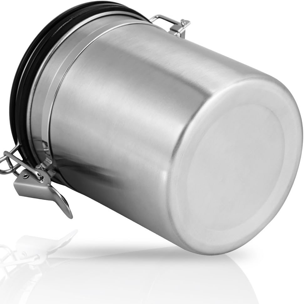 1 , 5 Liter Vakuum Kaffeedose Edelstahl Aromaverschluss Kaffee Luftdichte Kaffeebohnen Kanister für
