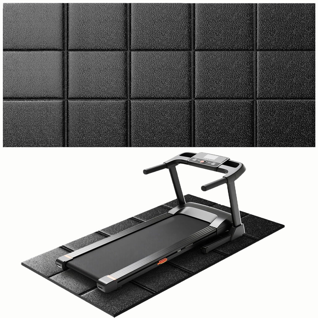 THAILE Bodenschutzmatte für Laufband &amp; Fitnessgeräte 200x100cm 5mm rutschfeste Antivibrationsmatte m