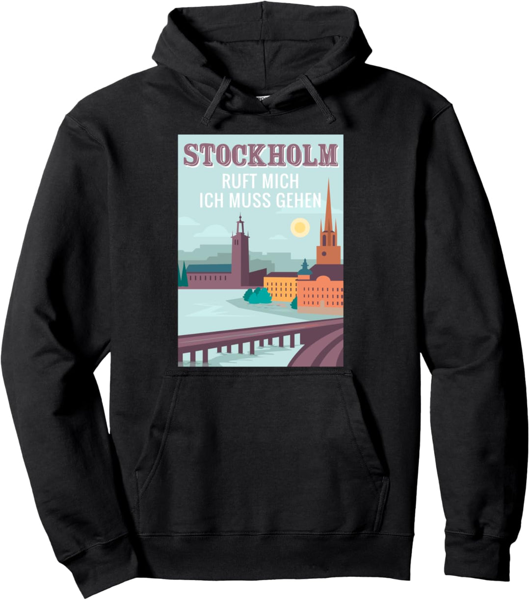 Stockholm ruft mich ich muss gehen Schweden Pullover Hoodie