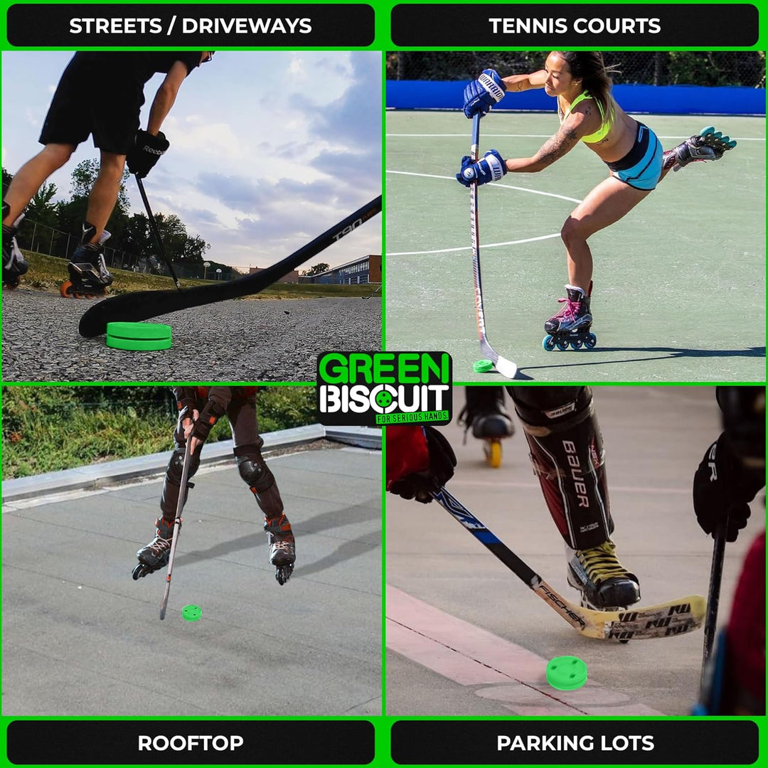 Green Biscuit Original Passing/Handling Training Puck Passing Pack of 1, Passing Pack of 1