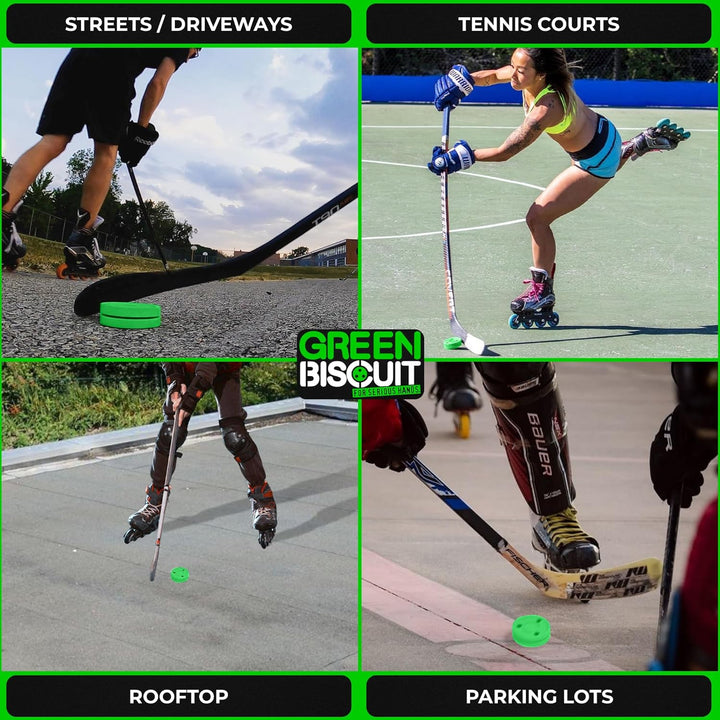 Green Biscuit Original Passing/Handling Training Puck Passing Pack of 1, Passing Pack of 1