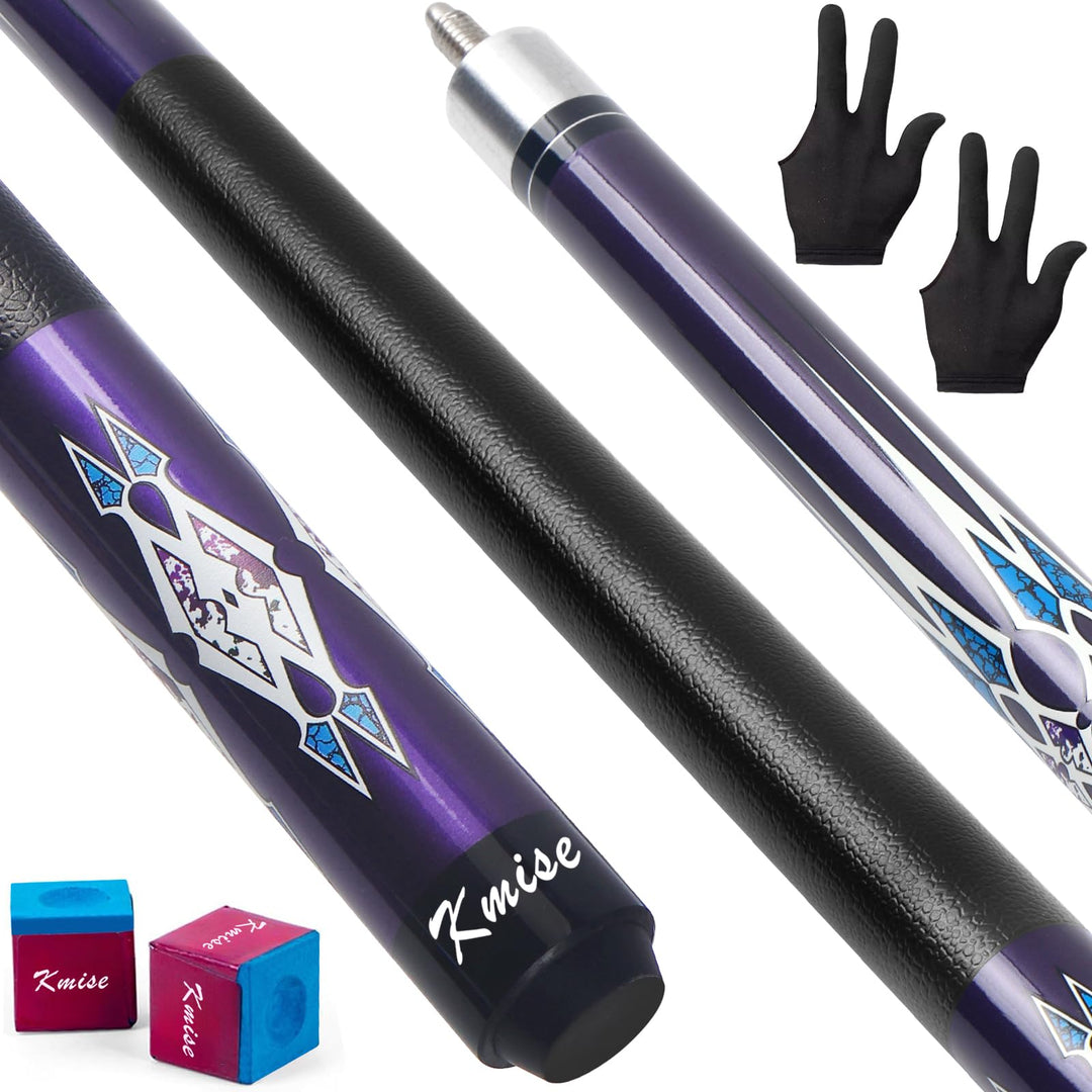 Kmise Pool-Queue-Set – 147 cm Langer Queue, professioneller Billardqueue aus kanadischem Ahorn, für