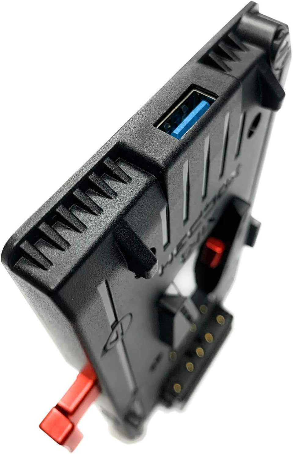 HEDBOX Unix-LPE6 - V-Mount Akkuplatte mit 3X D-Tap und USB, für Canon EOS Cameras, Anschlusskabel (L