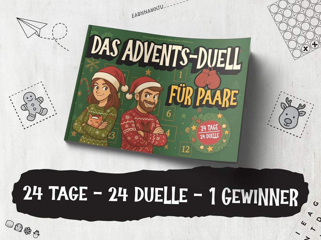 Das Advents-Duell für Paare: 24 Tage - 24 Duelle - Lustiger 1 gegen 1 Adventskalender für Eltern ode