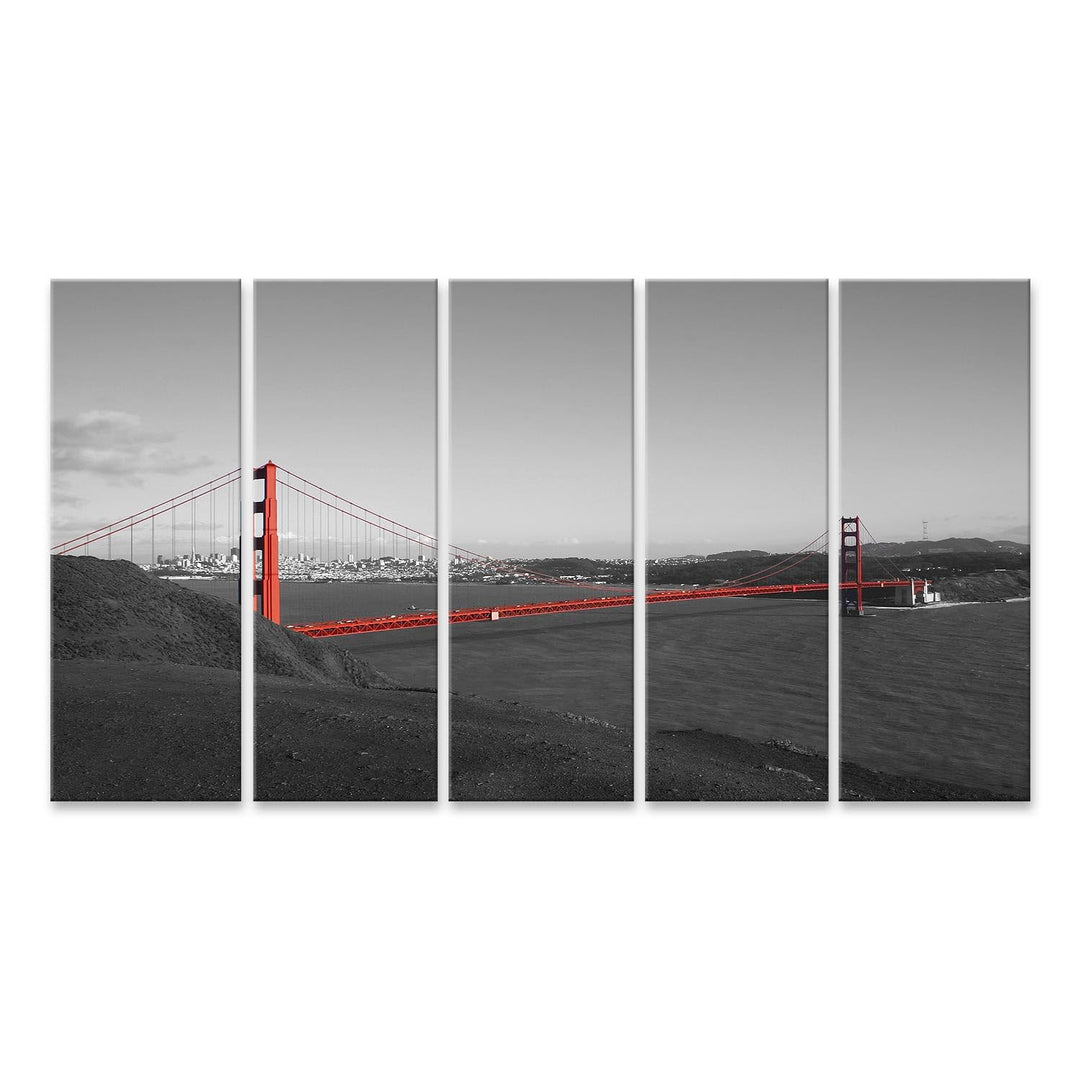 islandburner Bild auf Leinwand Golden Gate Bridge San Francisco Usa Bilder Wandbilder Poster Leinwan