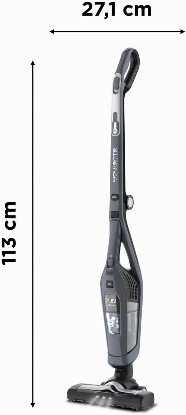 Rowenta RH6756 Dual Force 2-in-1-kabelloser Akku-Stabstaubsauger | mit integriertem Handstaubsauger
