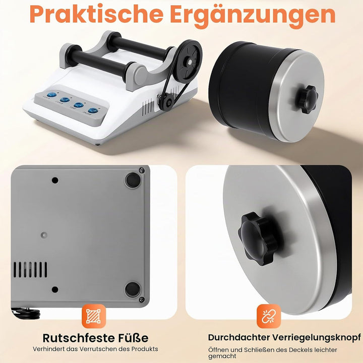 Rock Tumbler Set, Steinpoliermaschine mit Polierkörner Elektrisch Steintrommel Steinbecher DIY Stein
