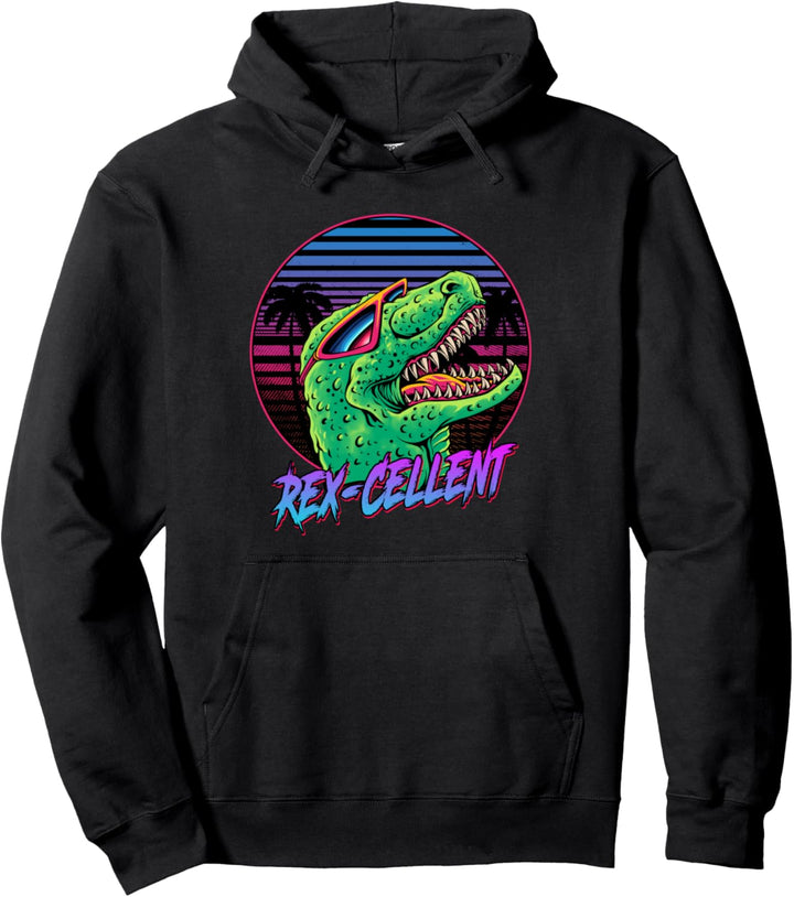 Rex-cellent Funny T Rex Dinosaurier Retro Vintage Design Pullover Hoodie
