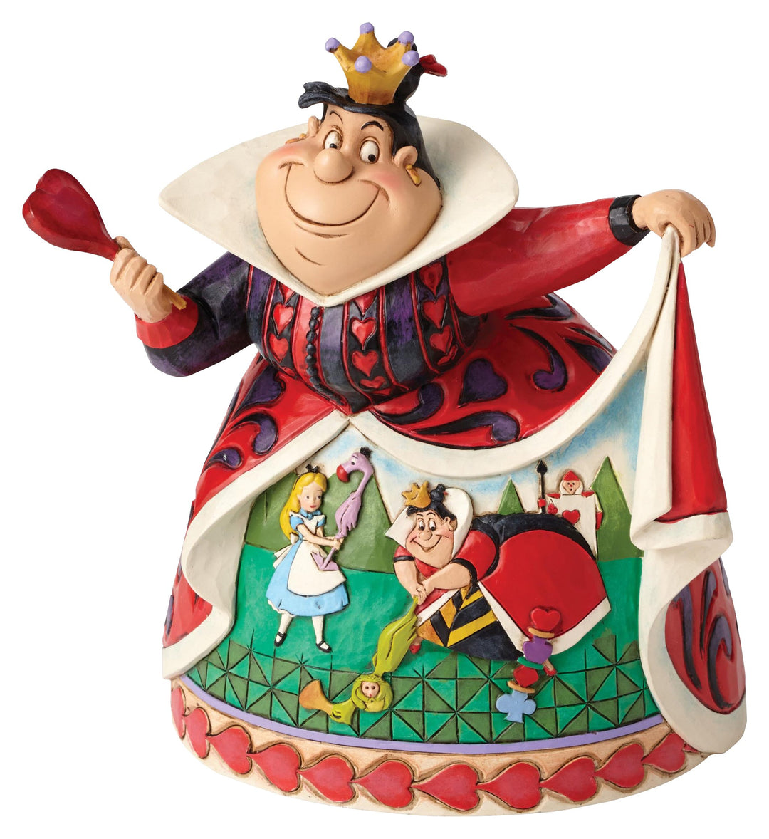 Enesco Disney 4051993 Tradition Royal Recreation (Queen Of Hearts Figur), 15 x 13.5 x 18 cm