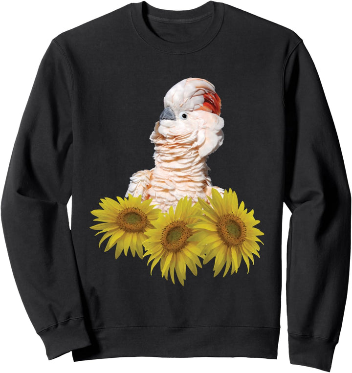 Molukkenkakadu-Papagei Sonnenblume Sweatshirt