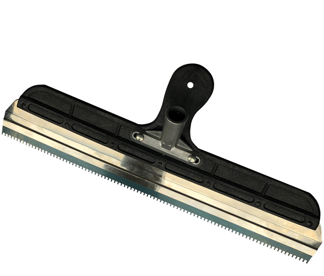 Grossflächenrakel CLASSIC 560mm gezahnt mit Aluminium Stielhalter