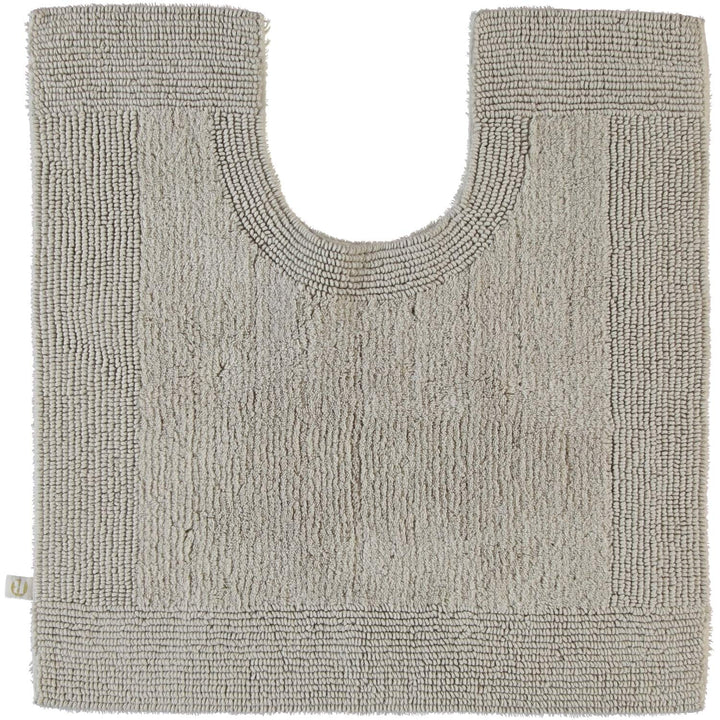 RHOMTUFT 4515316078 Badteppich mit Aussparung Prestige 60 x 60 cm, Aqua 60 x 60 cm WC-Vorleger mit A