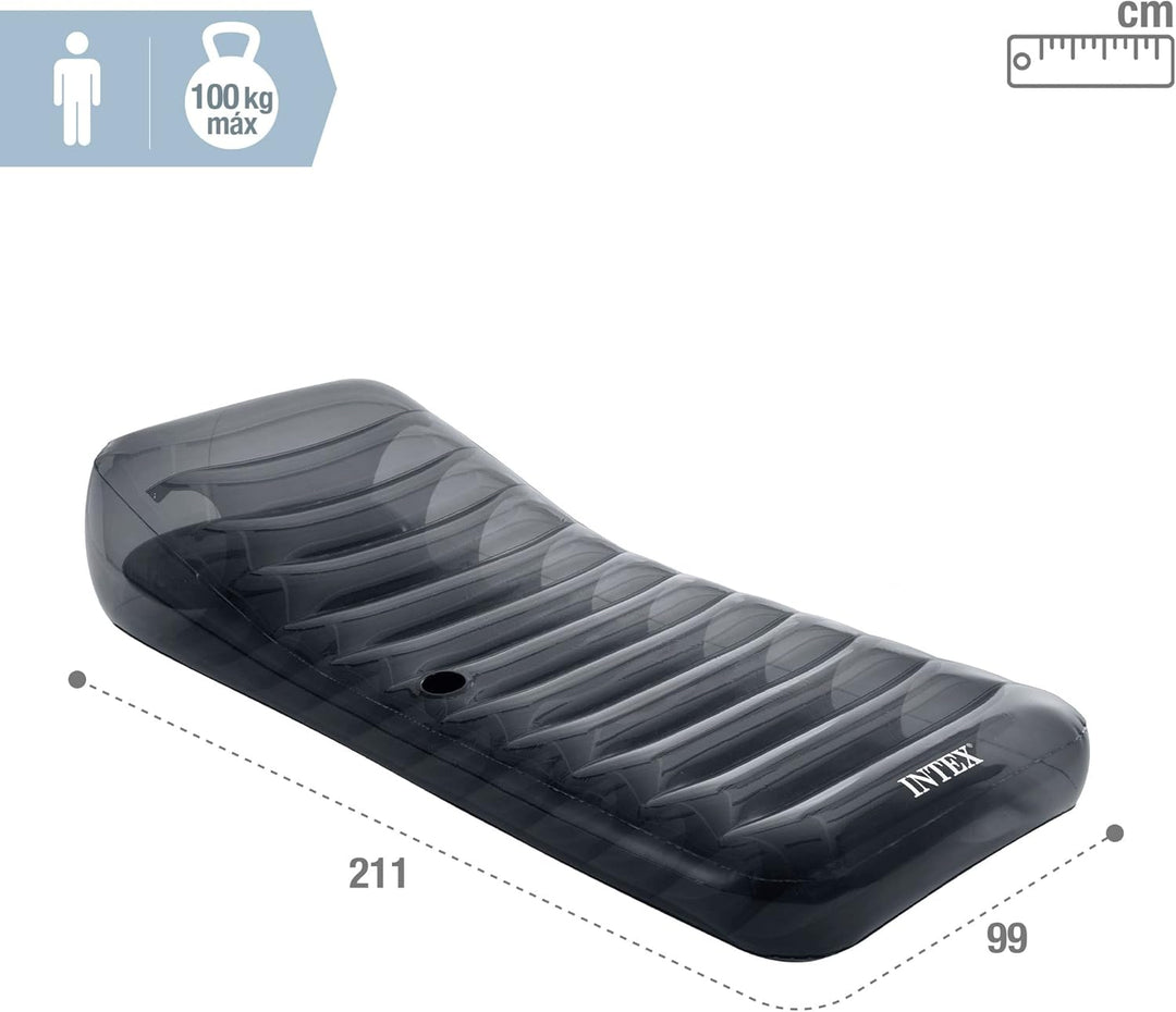 Intex Cool Grey Matte, unaufgeblasene Grösse: 211 cm x 99 cm (58723EU)