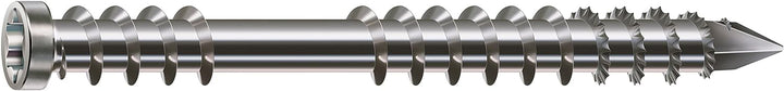 SPAX Terrassenschraube aus Edelstahl rostfrei A2, 5,0 x 70 mm, 100 Stück, T-STAR plus, Zylinderkopf,
