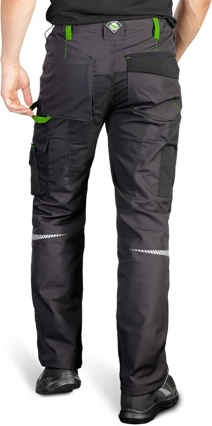Prisma Arbeitshosen Männer Cargohose Herren mit Elastischem Bund, Hammerschlaufe, Zwei Vordertaschen