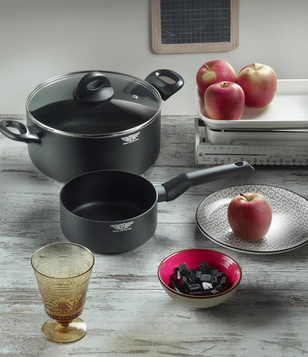 Prima Collection Black Crepes-Pfanne, Crêpes-Pfanne aus Aluminium, antihaftbeschichtet, geeignet für