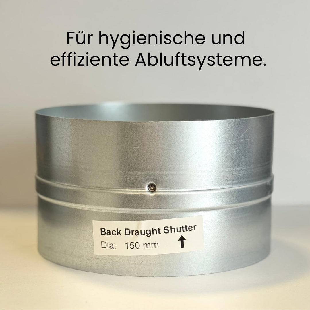 Home Melody Rückschlagklappe - Rückstauklappe für Dunstabzug, Trockner Entlüftung, Abluftventilator,