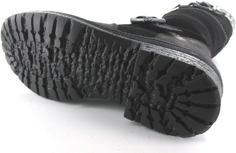 Däumling Marco RV - Alia Mädchen Langschaft Stiefel 27 EU Schwarz 70denver Schwarz, 27 EU Schwarz 70