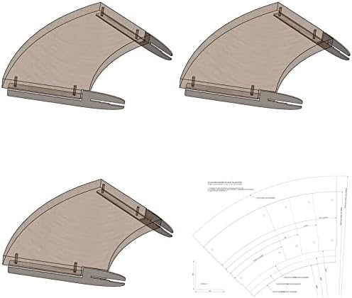 2x Anstecktisch Halter LevelGri® Adapter Halterung Anstecktisch Feuerplatte universal für 5 6 8 mm F