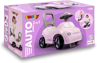 Smoby Lauflernhilfe, Rosa, ab 10 Monaten, weiche Linien, modernes Aussehen und integriertes Hupe im