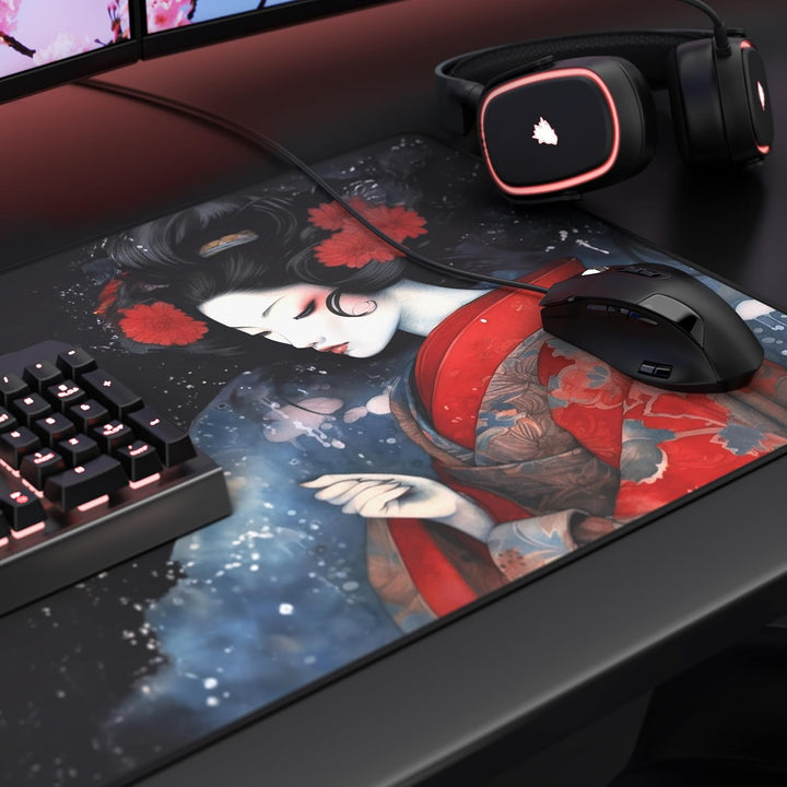 TITANWOLF - XXL Speed Gaming Mauspad 900 x 400mm - XXL Mousepad - Tischunterlage Large Size - verbes