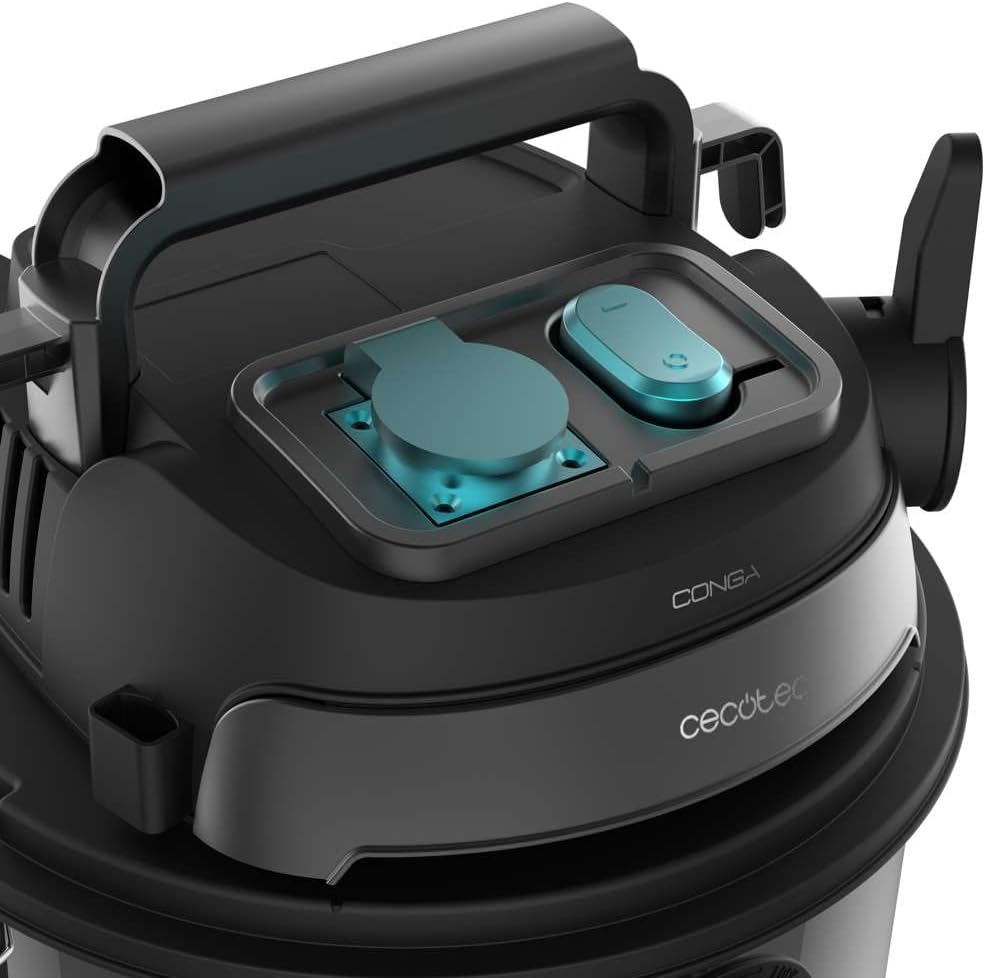 Cecotec Staubsauger für Feste Stoffe und Flüssigkeiten 30L Conga Rockstar Wet & Dry Steel Pro Tool.