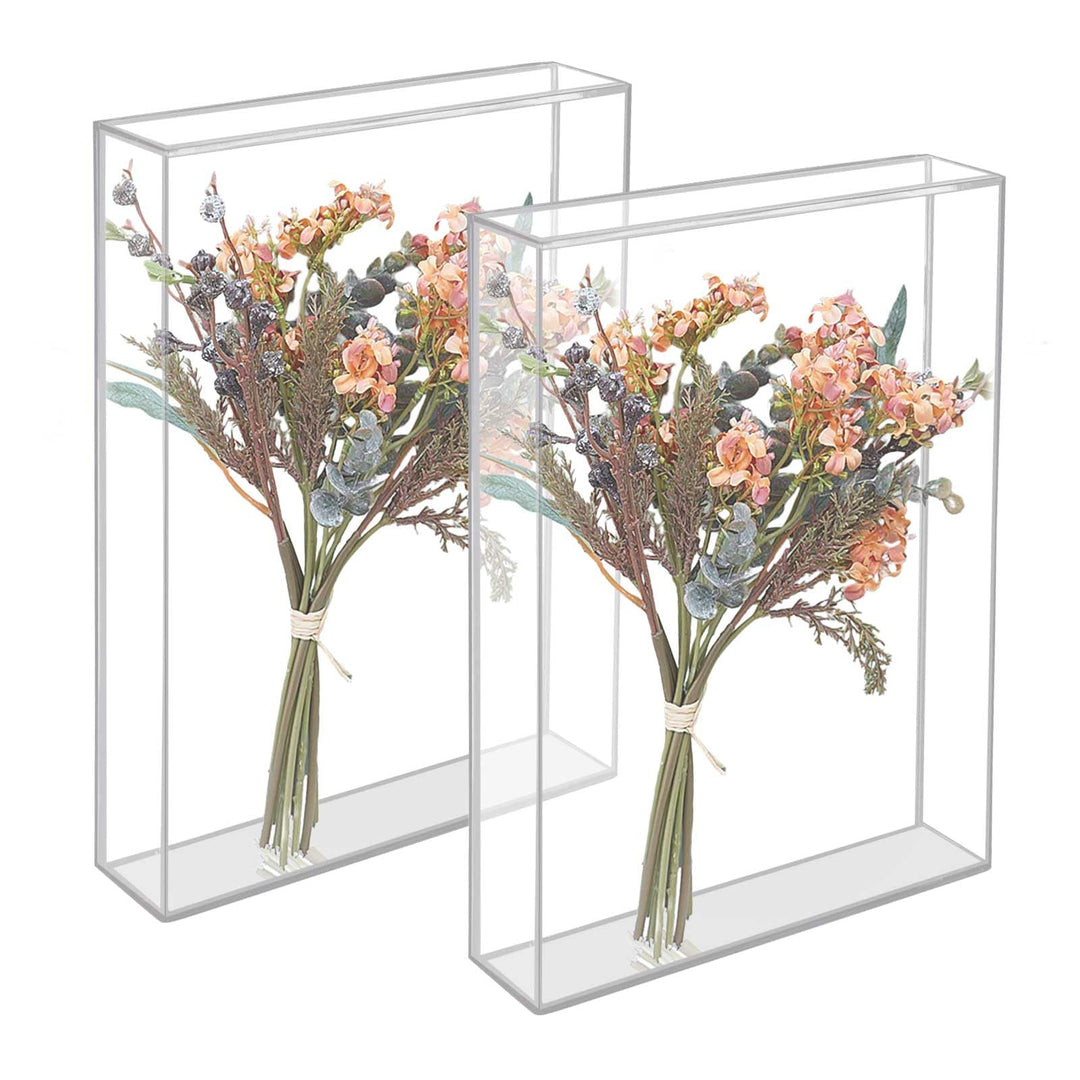 2er 3D Bilderrahmen Aus Acryl,3D Bilderrahmen Tiefer Objektrahmen, Transparenter Acryl-Fotorahmen fü