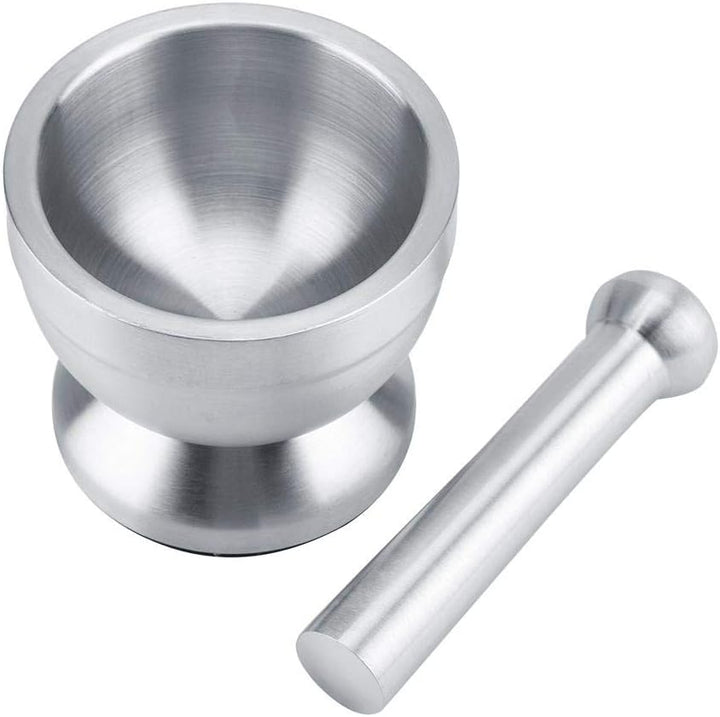 Edelstahl Mörser Stössel Set Knoblauch Kräuter Crushing Mahlen Pestles Komfortable Grip Gewürzmühle