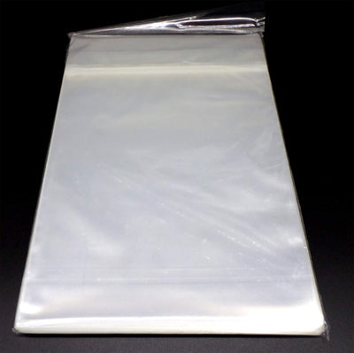 docsmagic.de 5X 100 Resealable Golden Size Comic Book Bags 7-5/8"x 10-1/2"+ 1-1/2"Flap- 2 Mil - Hüll