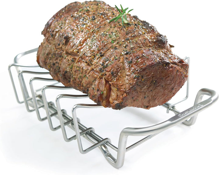 Broil King, 38,5x22x9,5cm. Sparerib und Bratengestell, Edelstahl, 5 x 5 x 5 cm, 62602