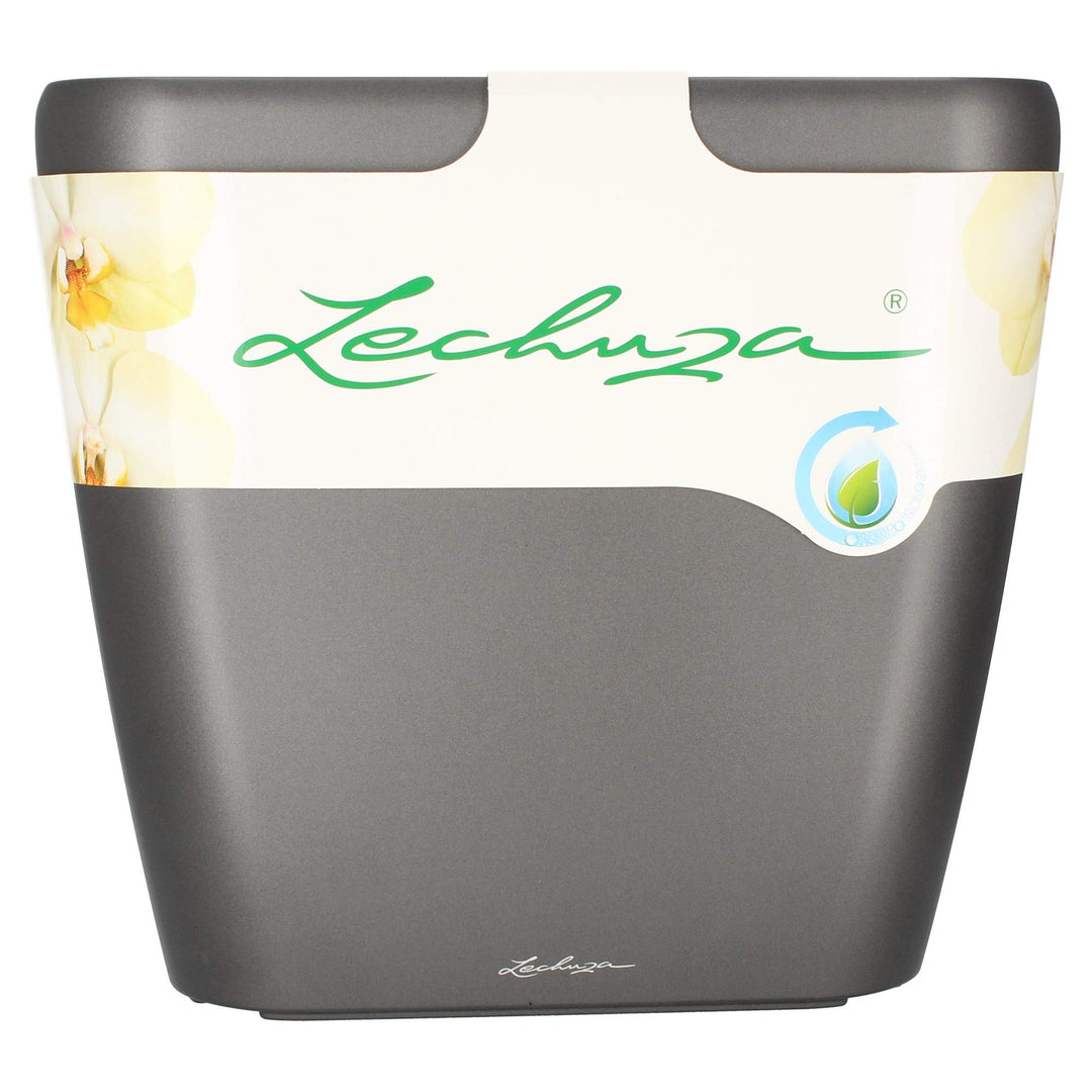 LECHUZA QUADRO Premium LS 43 anthrazit metallic 16183 43x43x40 cm Anthrazit Metallic, 43x43x40 cm An