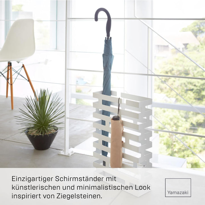 Brick Umbrella Stand Rectangle - white Weiss, Weiss