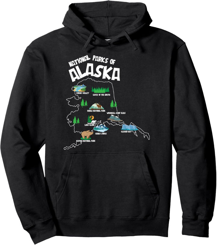 Nationalparks von Alaska, Glacier Bay, Denali Pullover Hoodie