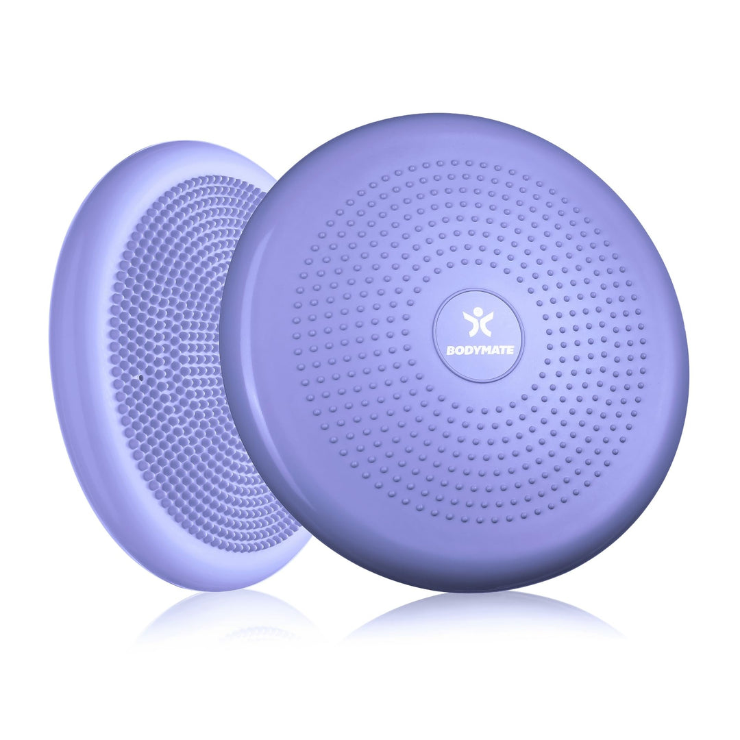BODYMATE Balance Kissen mit Pumpe, Ø 34 cm | Propriozeptives Kissen, instabiles Kissen, aufblasbares