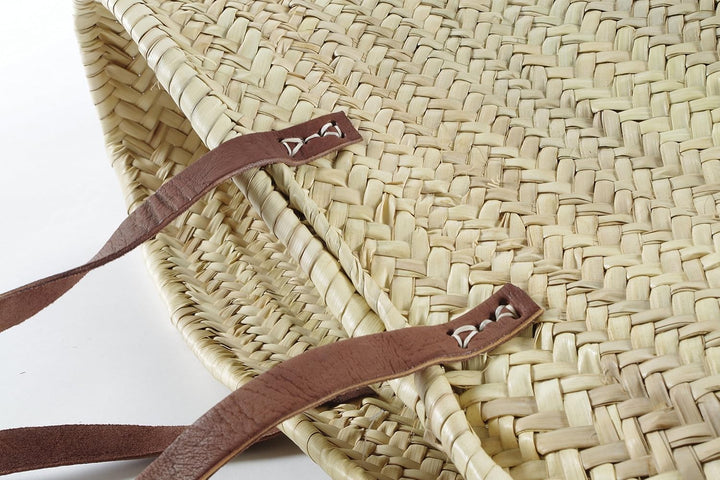 Kobolo Palmblatttasche Korbtasche Beachshopper Ibizatasche - Palmblatt - Lederhenkel